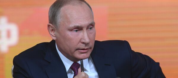 Ежегодная большая пресс-конференция президента РФ Владимира Путина - Sputnik Moldova-România