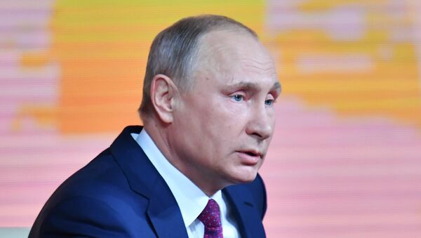 Ежегодная большая пресс-конференция президента РФ Владимира Путина - Sputnik Moldova