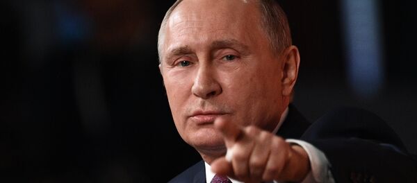 Ежегодная большая пресс-конференция президента РФ Владимира Путина - Sputnik Moldova