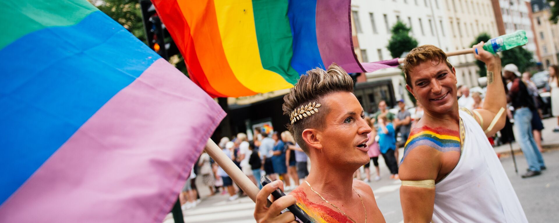 Parada Gay Pride din 2 august 2014, în Stockholm - Sputnik Moldova, 1920, 28.05.2022