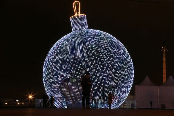 Moscova în lumini de sărbătoare - Sputnik Moldova-România