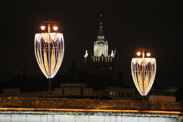 Moscova în lumini de sărbătoare - Sputnik Moldova-România