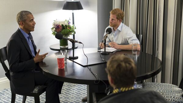 Принц Гарри берет интервью у Барака Обамы - Sputnik Молдова