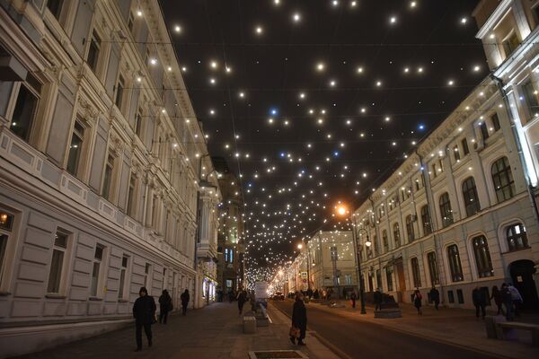 Moscova în lumini de sărbătoare - Sputnik Moldova