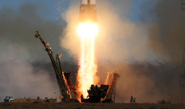 Lansarea rachetei-purtătoare „Soiuz-FG” de pe cosmodromul „Baikonur” - Sputnik Moldova