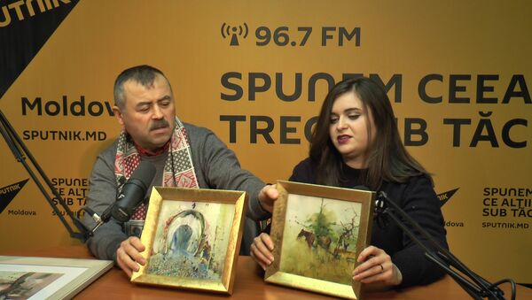 Pictorii Ion Carchelan și Iulia Carchelan, în studioul Sputnik Moldova - Sputnik Moldova