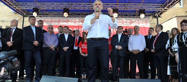 Miting PSD - Sputnik Moldova-România