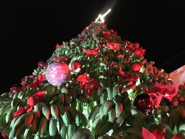 Рождественская елка из тонны бананов в Ливане - Sputnik Молдова