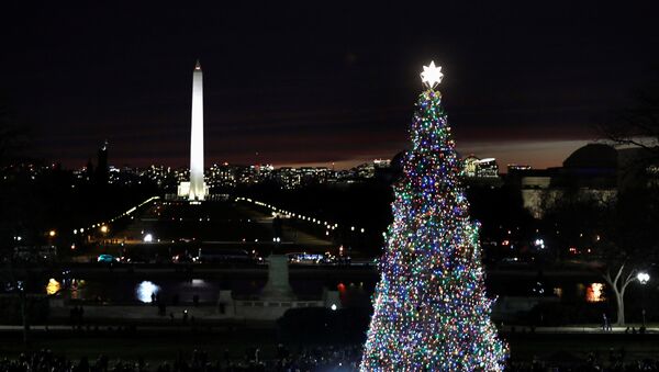 Елка на Капитолийском холме в Вашингтоне — одна из двух главных елок в США - Sputnik Moldova