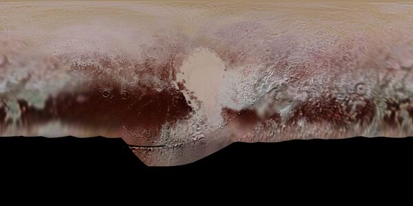 Цветная карта Плутона, подготовленная в НАСА - Sputnik Молдова
