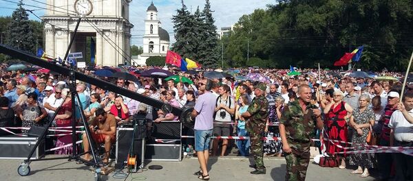 Антиправительственный митинг в центре Кишиневе - Sputnik Moldova
