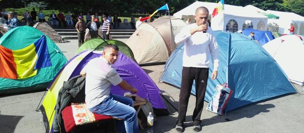 палаточный городок corturi protest - Sputnik Moldova