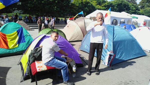 палаточный городок corturi protest - Sputnik Moldova