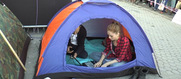 палаточный городок corturi protest - Sputnik Moldova