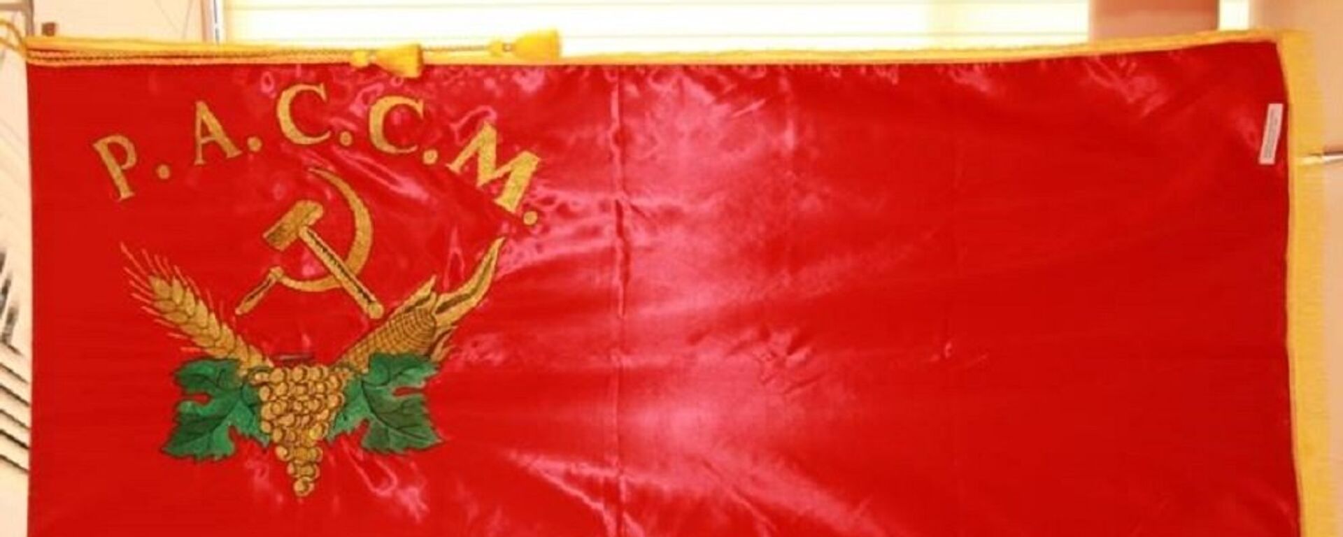 Флаг Молдавской Автономной Советской Социалистической Республики 1925 – 1932, копия, коллекция Петра Костина - Sputnik Молдова, 1920, 30.12.2021