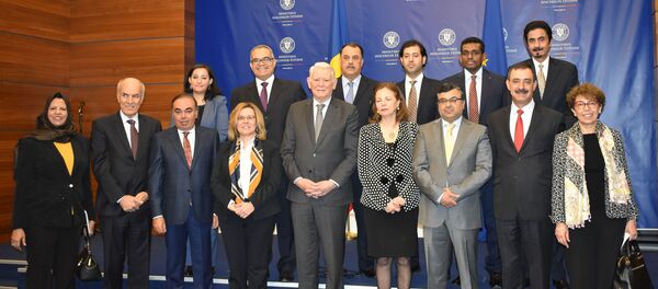 Teodor Meleșcanu și reprezentanți grupului statelor arabe - Sputnik Moldova-România