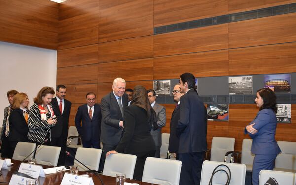 Teodor Meleșcanu și reprezentanți grupului statelor arabe Teodor Meleșcanu și reprezentanți grupului statelor arabe - Sputnik Moldova-România