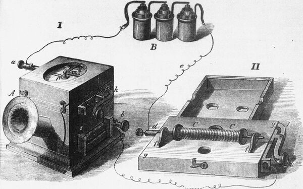 Telefonul inventat de Johann Reiss Telefonul inventat de Johann Reiss - Sputnik Moldova
