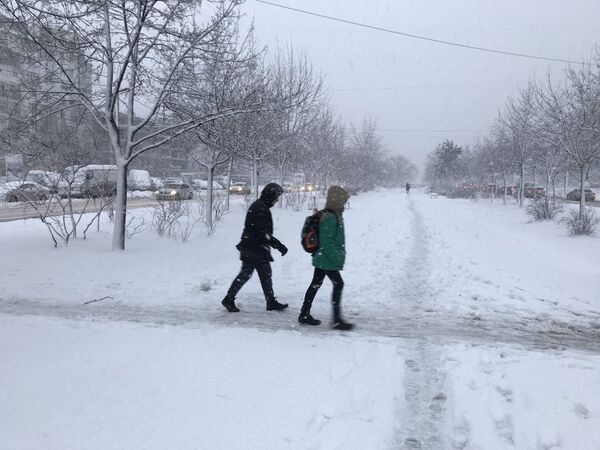 Снегопад в Кишиневе - Sputnik Молдова