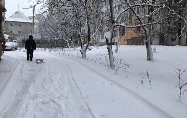 Снегопад в Кишиневе - Sputnik Moldova