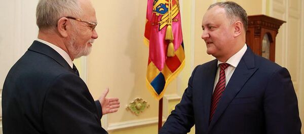 Фарит Мухаметшин и Игорь Додон - Sputnik Молдова