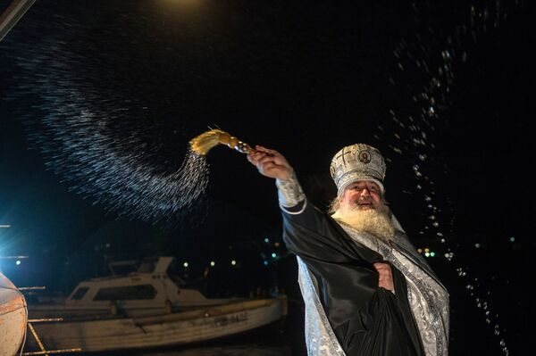Sărbătorirea Bobotezei în orașele Rusiei, Sevastopol - Sputnik Moldova