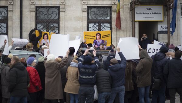 Протест у офиса PAS - Sputnik Moldova