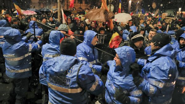 Protest la București - Sputnik Moldova