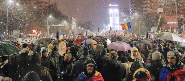 Protest la București - Sputnik Moldova-România