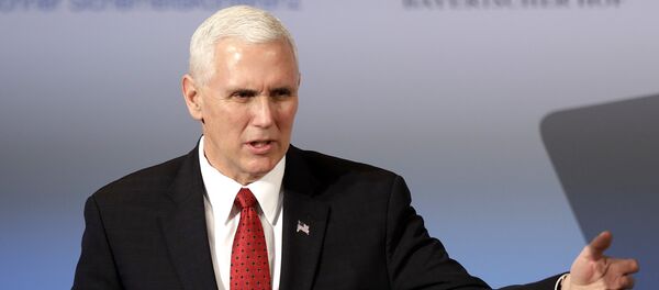 United States Vice President Mike Pence speaks during the Munich Security Conference in Munich, Germany - Sputnik Moldova-România