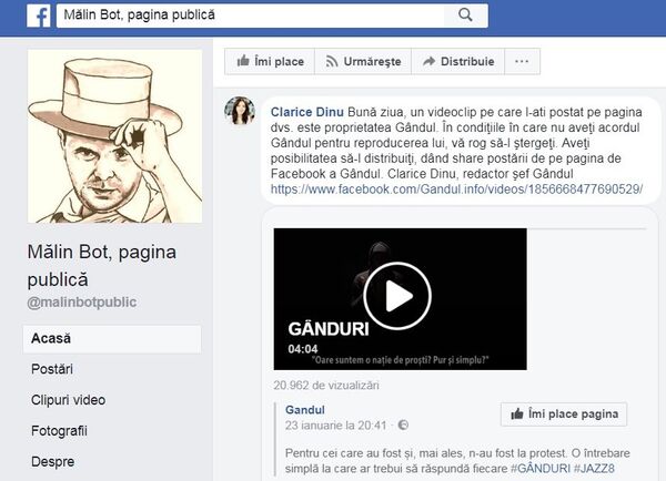 Comentariu Clarice Dinu, captură ecran Comentariu Clarice Dinu, captură ecran - Sputnik Moldova-România