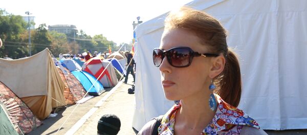 Dorina Luca protest - Sputnik Moldova