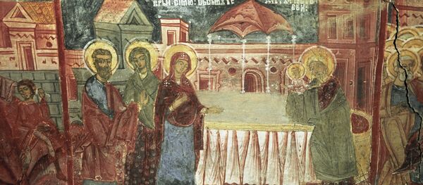 Фреска Сретение XVIII века - Sputnik Moldova