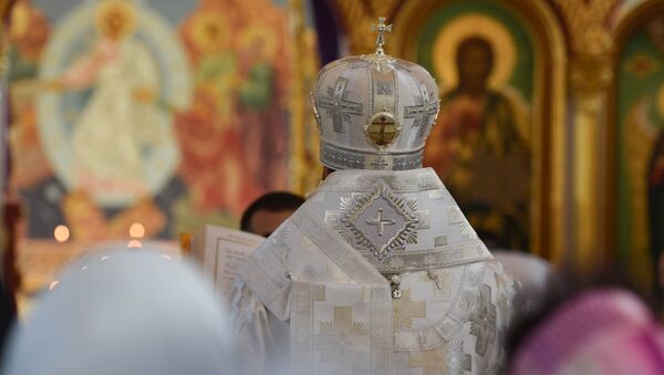 Освящение храма Русской Православной Церкви во имя Воздвижения Животворящего Креста Господня в Ереване - Sputnik Молдова