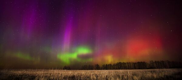 Полярное сияние в Рязанской области Полярное сияние в Рязанской области - Sputnik Молдова