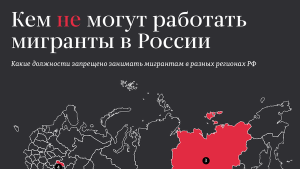 Кем не могут работать мигранты в России - Sputnik Молдова