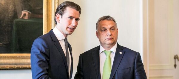 Sebastian Kurz / Viktor Orban - Sputnik Moldova-România