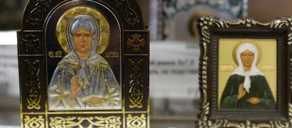 Икона Святой Матроны Московской Икона Святой Матроны Московской - Sputnik Moldova
