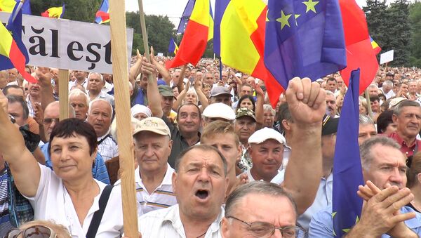 Антиправительственный митинг в центре Кишинева - Sputnik Молдова