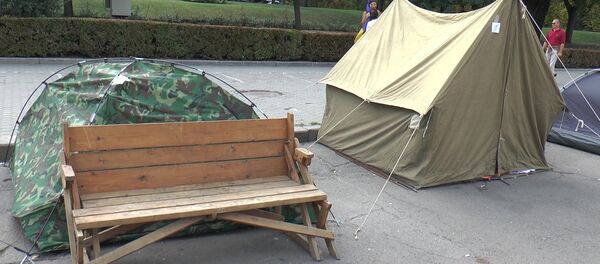 Палаточный городок в центре Кишинева - Sputnik Молдова