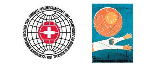 Emblema și afișul mondialului din 1954 Emblema și afișul mondialului din 1954 - Sputnik Moldova-România
