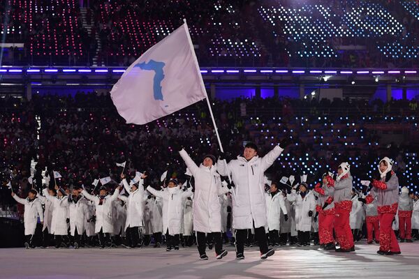 Nordul șu Sudul Coreei, împreună, la JO Nordul șu Sudul Coreei, împreună, la JO - Sputnik Moldova-România