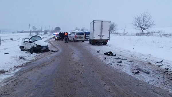Accident pe traseul Sărătenii Vechi, în apropierea s. Verejeni raionul Telenești - Sputnik Moldova
