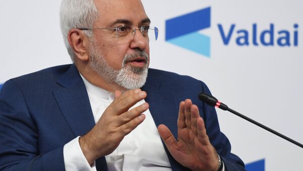 Iranian Foreign Minister Javad Zarif at the conference Russia in the Middle East: Playing on all fields held by the Valdai Discussion Club in Moscow - Sputnik Moldova-România