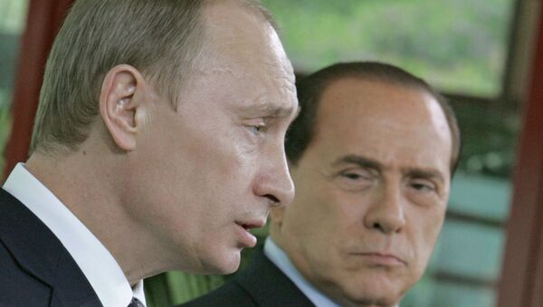 Italian prime minister with Russian President Vladimir Putin - Sputnik Молдова