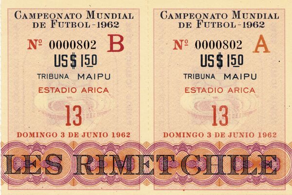 Bilet de intrare la CM 1962 Bilet de intrare la CM 1962 - Sputnik Moldova-România