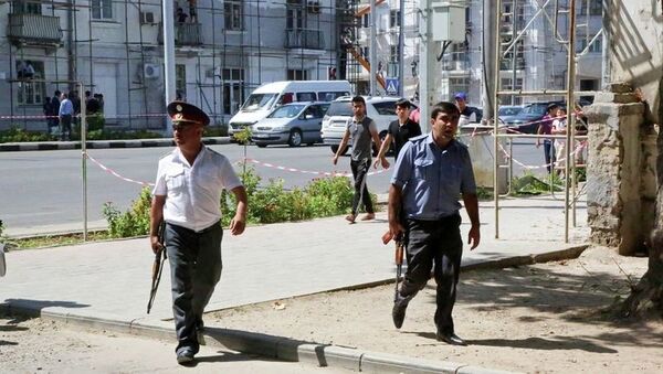 Полиция на улицах Душанбе. 4 сентября 2015 - Sputnik Молдова