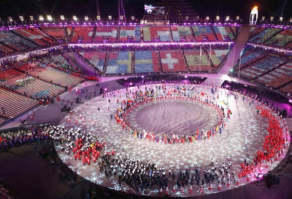 Церемония закрытия XXIII зимних Олимпийских игр в Пхенчхане - Sputnik Молдова