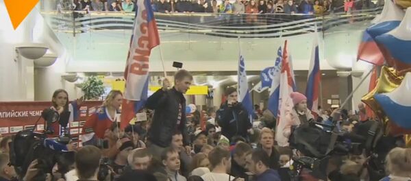 LIVE: Церемония встречи олимпийцев из России в аэропорту Шереметьево - Sputnik Молдова