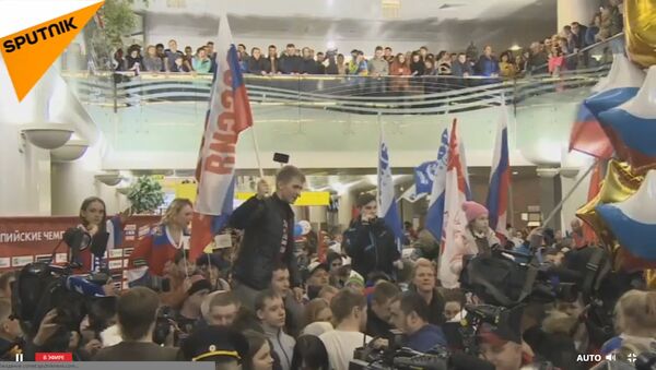 LIVE: Церемония встречи олимпийцев из России в аэропорту Шереметьево - Sputnik Молдова